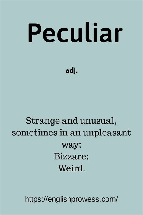 pecullar meaning